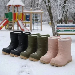 Custom Fashion Lightweight Winter Boots Waterproof Non-Slip Soft Kids Eva Snow Boots for Children