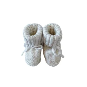 Custom Infant Newborn Baby Knitted Cashmere Shoes Merino Wool Booties Cotton Socks Winter
