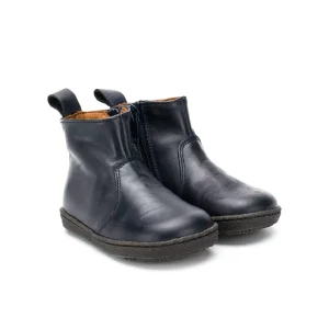 Custom Kids Boy Baby Shoes Rubber Sole Pull Tab Leather Zipped Ankle Toddler Cowboy Boots
