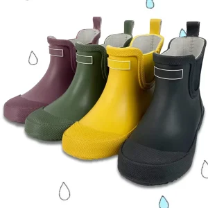 Custom Kids Chelsea Boots Fashion Waterproof Wellington Gum Rain Boot for Toddlers for Rainy Seasons Summer and Autumn
