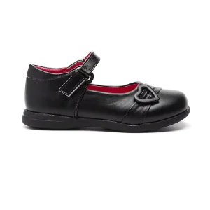 Custom Kids Shoe Girls Black Leather Black Honey Comfortable Girl China Turkey Children Flat Shoes