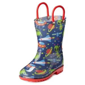 Custom Lightweight PVC Rain Boots for Kids Portable and Waterproof for Summer and Winter Seasons Polyester Lining