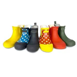 Custom Lining Fashion Waterproof Kids Chelsea Boots Toddler Gumboots Wellington Rubber Rain Boots for Children