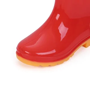 Custom Logo 100% PVC Rubber Boot Summer & Winter Water Duck Zipper Rain Boot for Kids & Women for Fishing