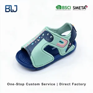 Custom Logo Animal Print Breathable Non slip Outdoor Beach Walking Sandal Casual Shoes For Boys And Girls Summer