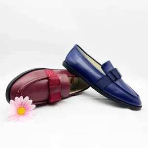 Custom Logo Children Loafers Genuine Leather Shoes Designed for Girls