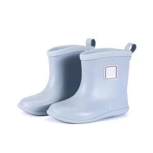 Custom Logo Children’s Rain Boots Anti Slip Kids PVC Rain Shoes Waterproof Mid Calf Water Boots