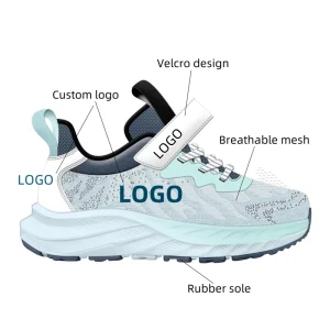 Custom Logo Children’s Sport Shoes Breathable Non slip Rubber Kids Casual Shoes Boys and Girls Sneakers