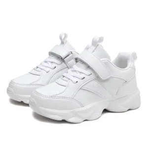 Custom Logo Footwear Sports Back to School Shoes Manufacture Factory White Black Kids Shoes Girls Boys for Kids