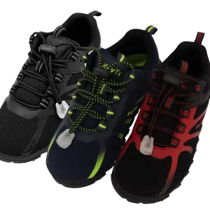 Custom Logo Kids Athletic Shoes Breathable Mesh Elastic Laces No Tie Quick Wear Free Toes Natural Growth Kids Barefoot Shoes