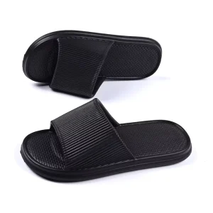 Custom Logo Men’s Summer Slippers Breathable Cloud EVA Flip Flops with Anti-slip Cushioning Flat Sandals