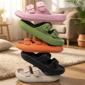 Custom Logo Waterproof Anti Slip Open Toe Summer Fashion Men Women Slides EVA Slippers for Indoor Outdoor Beach Shower