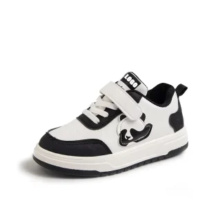 Custom Made Boys Genuine Leather White Breathable Summer Skateboard Shoes Kids Custom Logo Sports School Shoes