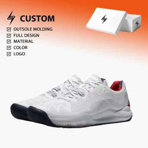 Custom Men’s Tennis Shoes for Summer & Winter White Fashion Casual Sneakers Wear-Resistant & Breathable Running Shoes