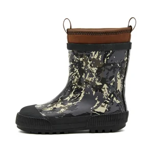 Custom Natural Rubber Kids Neoprene Boots All season Eco friendly Camouflage Children Rain Boots OEM Factory