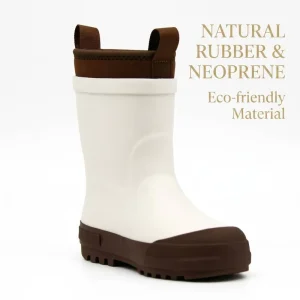 Custom Natural Rubber Kids Neoprene Boots All season Eco friendly Waterproof Children Rain Boots OEM Factory