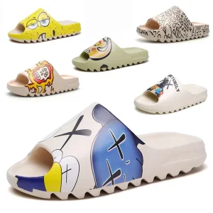 Custom New Unisex Sandals Men Flat Slides Shoes Outdoor Women Slip Eva Kids Slides Sandals Beach Ladies Slippers