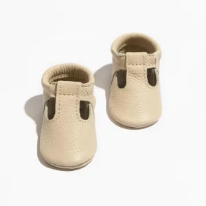 Custom Newborn T Bar Mary Jane Flat Leather Moccasins Soft Sole Prewalker Shoes for Baby Girls Summer & Winter Parties