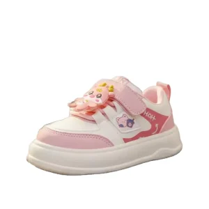 Custom OEM Toddler Sneakers Boys Girls Cartoon Print Breathable Non Slip Soft Sole Hook Loop Kids Casual Walking Shoes