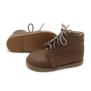 Custom Oil Waxed Leather Oxford Kids Boy Shoes