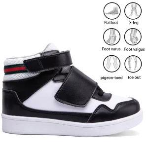Custom Outdoor Walking Shoes Toddler Sneakers Middle Cut Hook Loop Closure Pediatric Rehabilitation Medical Clubfoot Orthopedic
