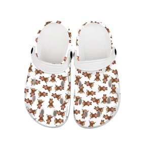 Custom Printing Highlander Cow Clogs for Men EVA Unisex Garden Shoes Personalize Clog for Kids