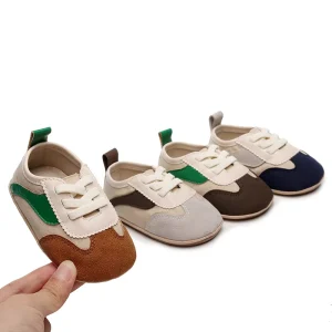 Custom Service Kids Shoes Trendy Handsome Breathable Sports Walking Rubber Soft Sole Anti-slip Baby Shoes for Outdoor