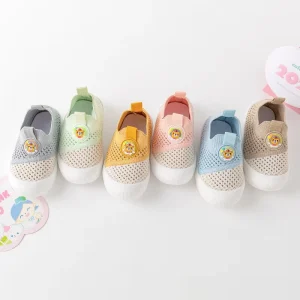 Custom Service Summer Rubber Soft sole Soles Kids Shoes Socks Cotton Non slip Floor Woven Mesh toddler School shoes