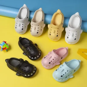 Custom Shark Slides Sandals Footwear Sandalias Clogs & Mules Slippers for Kids