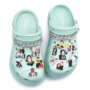 Custom Shoe Accessories Soft PVC New Shoes Charm for Kid Sandal and Bracelets X-MAS Gifts