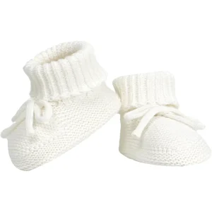 Custom Soft Knitted Winter Breathable Baby Booties Warm Cotton Blend Anti-slip Sole For 0-6 Months