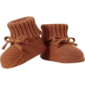 Custom Solid Pattern Knitted Eco Friendly Breathable Baby Booties Winter Warm Cotton Blend Anti Slip For 0 6M