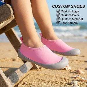 Custom Summer Beach Non slip Water Shoes Toddlers Mesh Breathable Kids Sandals EVA Midsole TPE Outsole Flat Slip On