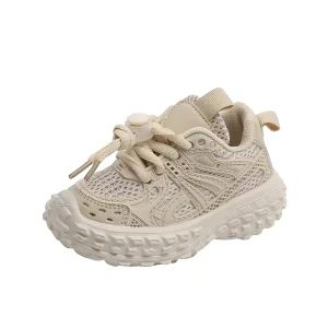 Custom Unisex Kids Leather Sneaker Shoe Casual School Shoes Lace Up Closure Summer Rubber Boys Girls