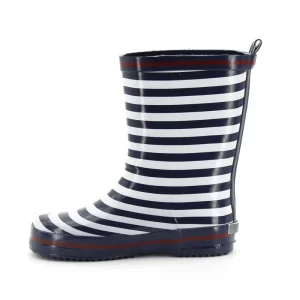 Custom Unisex Kids Stripes Printing Boots Rubber Waterproof Rain Boots for Children