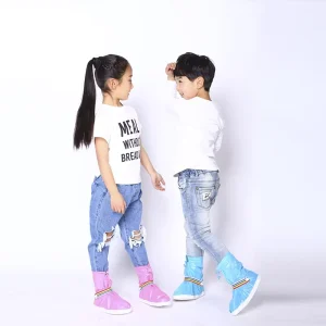 Custom Waterproof Kids Adult Rain Boots Sneaker Sock Cover for Rain Overshoes for Girls and Boys