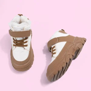 Custom Waterproof Kids Snow Boots Mid-Calf Plush Lining EVA Midsole Anti-Slip TPR Sole Outdoor Winter Use