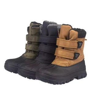 Custom Weather Upper Anti-slip TPR Outsole Warm Wool Ling Winter Kids Snow Boots
