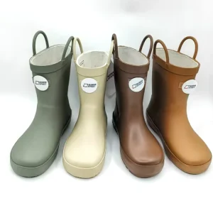Custom Your Own Gumboots Waterproof Mud Boots Easy on Handles Toddler Rubber Rain Boots for Children Supplier