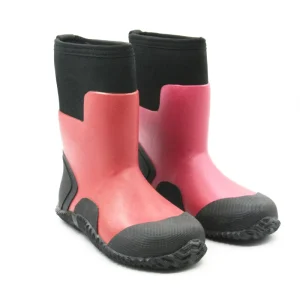 Custom logo Color Waterproof Toddler Neoprene Gum Boots Children Wellington Durable Mud Rubber Rain Boots Kids Unisex