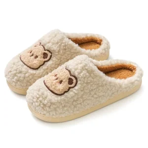 Custom logo Kids Fashion Simple Home Soft Women Plush Pantoufle Peluche Fuzzy Fur Fluffy Indoor House White Slippers for Men