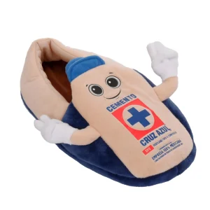 Custom made Khaki colored Plush Winter slippers Cartoon Pattern Soft slippers Custom Icon Stuffed Winter slippers