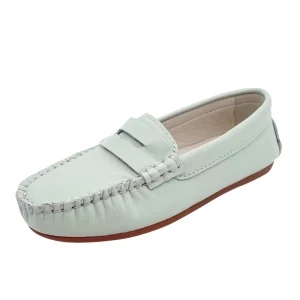 Customizable Factory Direct Sale Genuine Leather Shoes for Children Outdoor Trendy Unisex Anti Slip Loafers All Seasons
