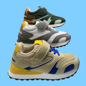 Customizable Kids Casual Sneakers Breathable Mesh Velcro Running Shoes for Boys Girls