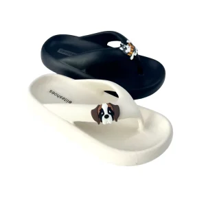 Customizable Pattern Kids Flip Flops Thick Sole Cloud Like Comfort Outdoor Slippers for Boys and Girls Spring Summer Season