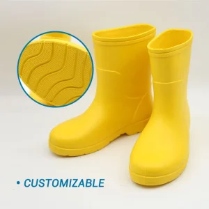 Customize Factory Price Kids Rain Boots With Non-Slip Tread Comfort Temperature Resistance for Winter Rainy Weather EVA Gumboots
