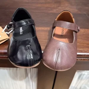 Customize Logo Young Babies Learning to Walk Baby Girl Dress Vegan Leather Shoes for Kids