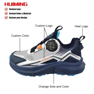 Customize Style Fashion Kids Running Shoes Turn Buckle Children Shoes Boys and Girls