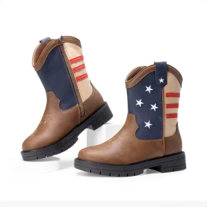 Customize Stylish Kids Cowboy Boots Comfortable Durable Western Kid Children Boot Winter Boot