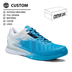 Customized Brand Tennis Shoes Fashion Sport Pickleball Shoes for Autumn Soft Breathable Flexible Rubber Insole Mesh Lining